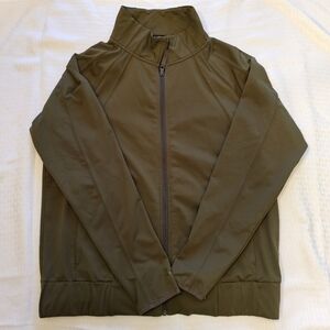 Jo+Jax XL Premium Dance Activewear Full Zip Jacket Olive Green